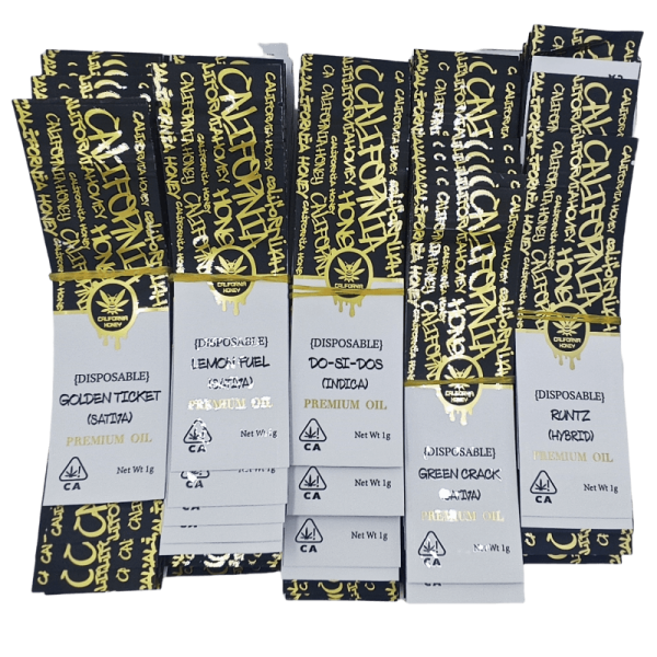 California honey empty disposable vape 1g